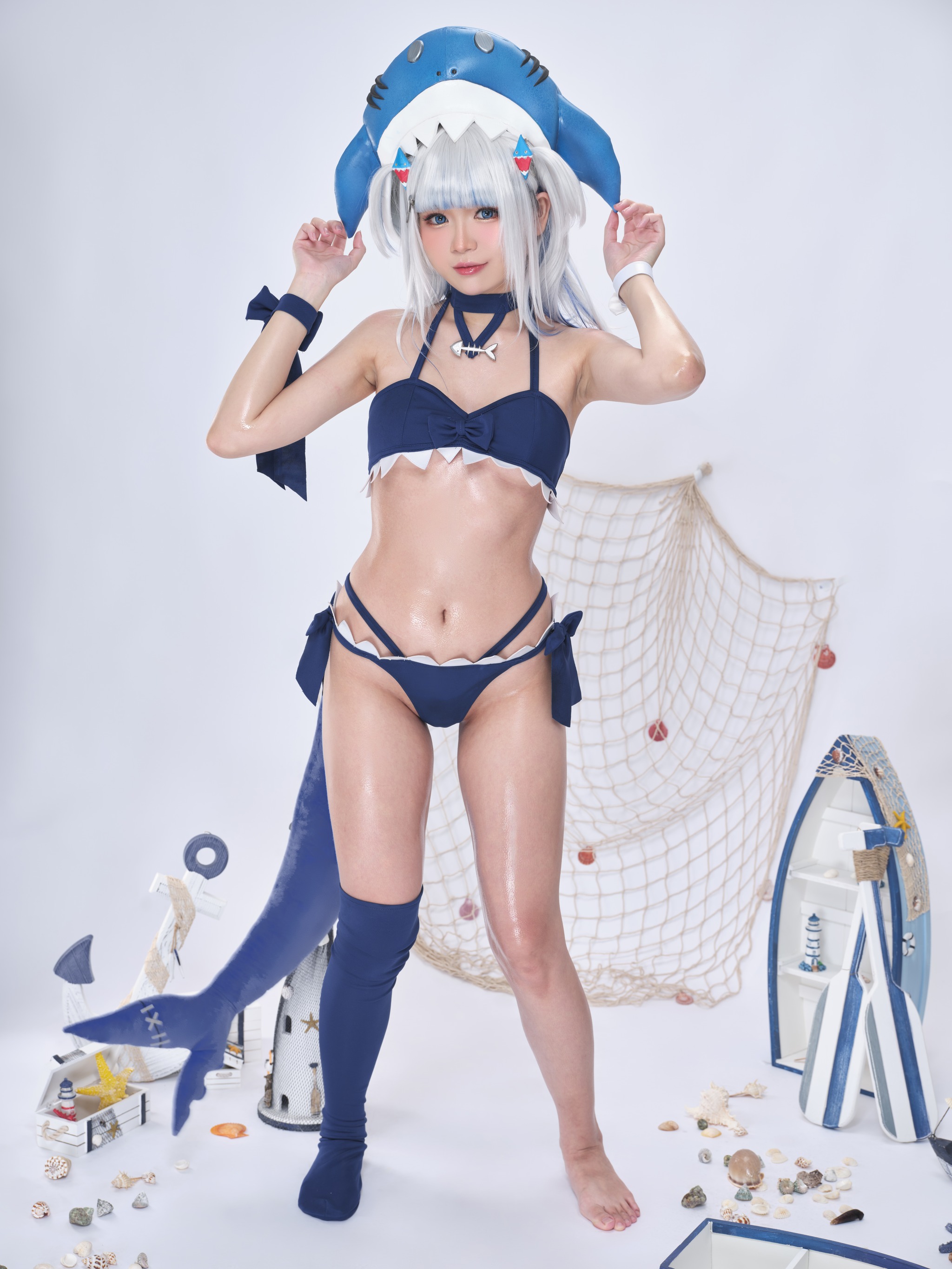 ZinieQ – NO.103 Hololive Gawr Gura Swimsuit[26P2V]-XikXak